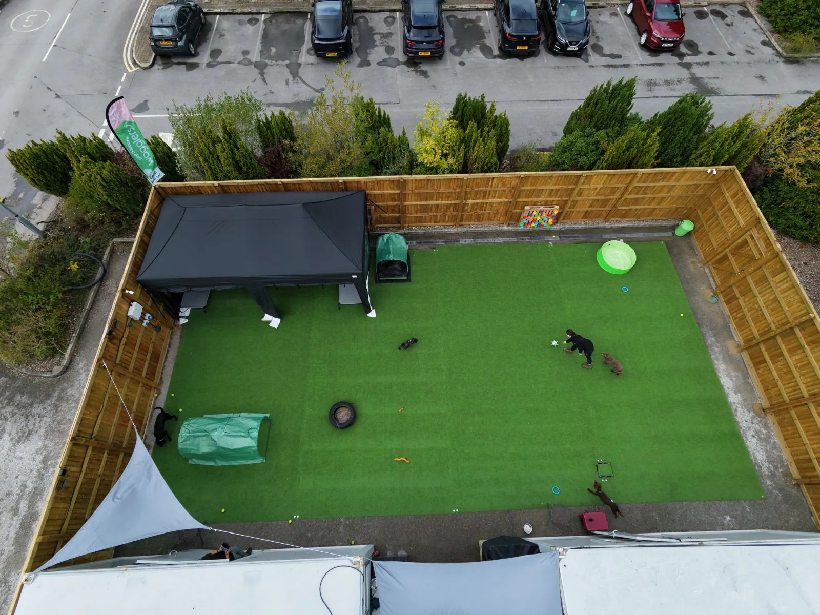 Aerial view of the Wagglers daycare play area